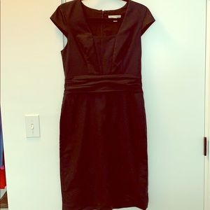 Banana Republic Black Square Neck Sheath Dress